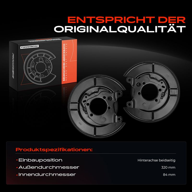 Frankberg 5481FB0032619 Splash Guard, brake disc