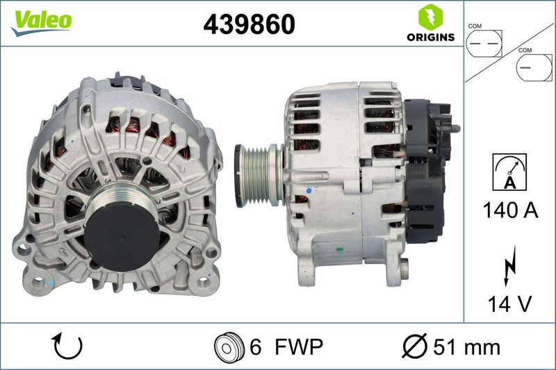 VALEO Dynamo / Alternator 439860