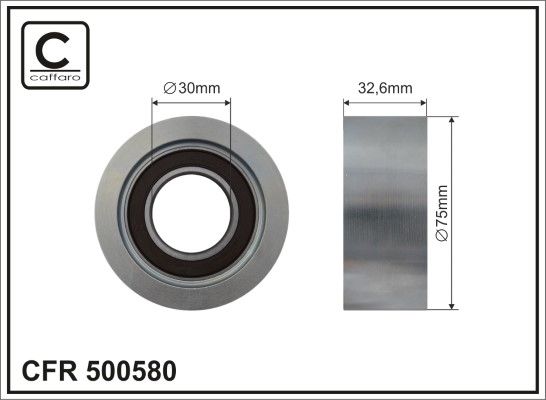 Натяжний ролик, поліклиновий ремінь, Caffaro 500580