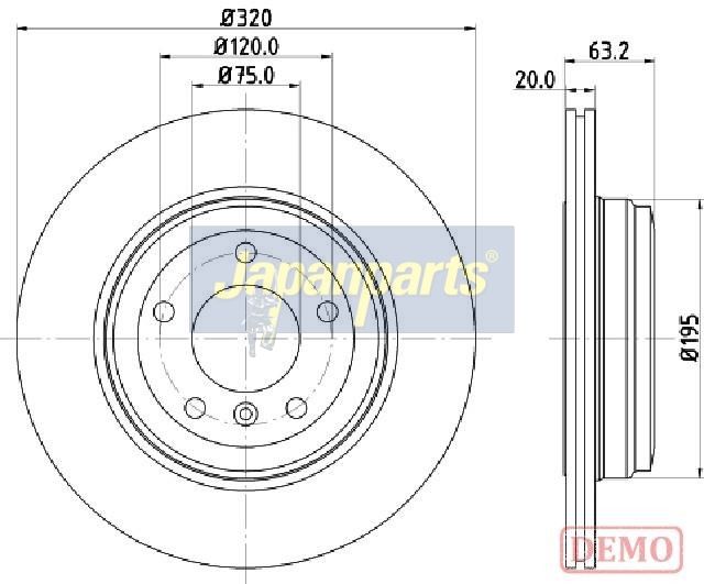 спирачен диск JAPANPARTS