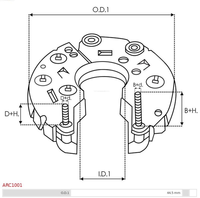 AS-PL ARC1001 Rectifier, alternator