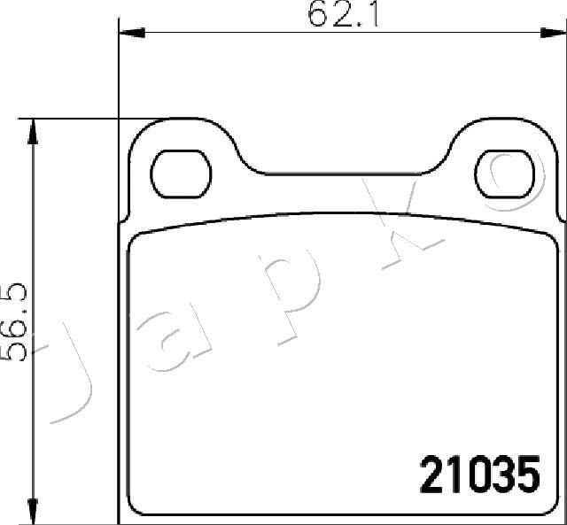 JAPKO 500330 Brake Pad Set, disc brake