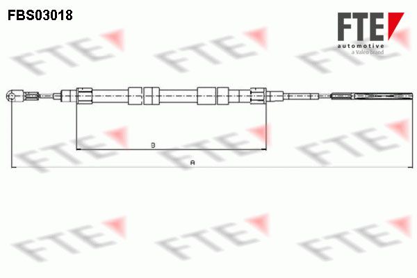 FTE huzal, rögzítőfék 9250107