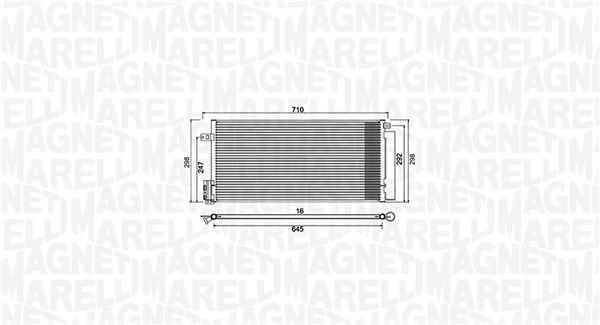 MAGNETI MARELLI kondenzátor, klíma 350203882000