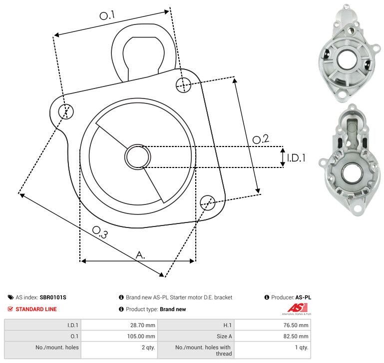 Starterikaas, Karburaator, AS-PL SBR0101S