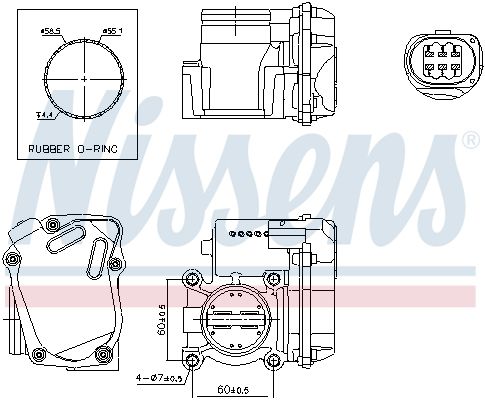 NISSENS 955040 Throttle Body