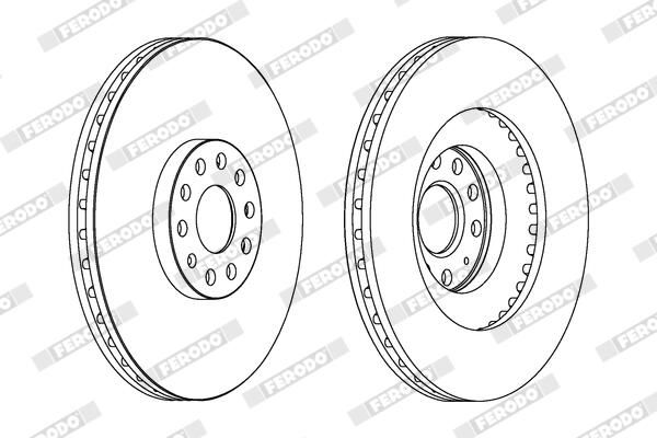 FERODO DDF1504C-1 Brake Disc