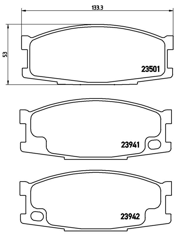 BREMBO P54024 Brake Pad Set, disc brake