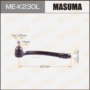 Наконечник, поперечна кермова тяга, Masuma ME-K230L