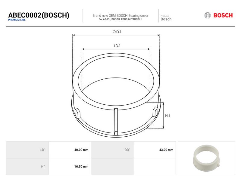 This part match OEM code: A0001540657