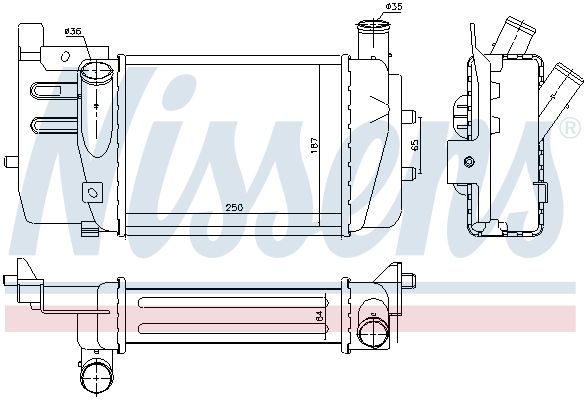 NISSENS 96262 Charge Air Cooler