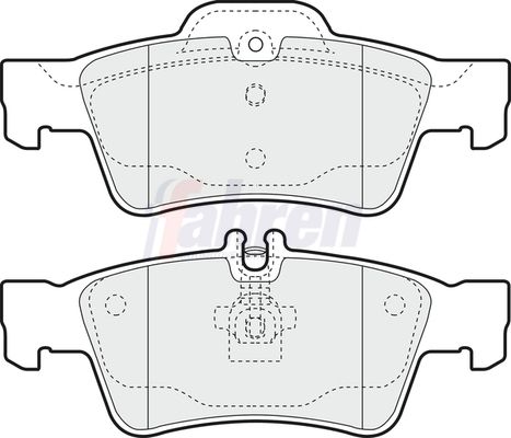 Fahren Brake Pad Set, disc brake FBP3187