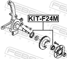 FEBEST KIT-F24M Wheel Bearing Kit