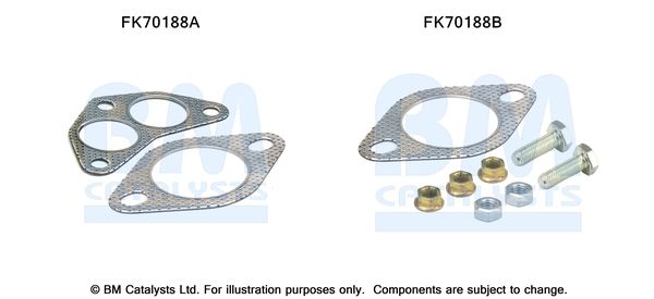 BM CATALYSTS szerelőkészlet, kipufogócső FK70188