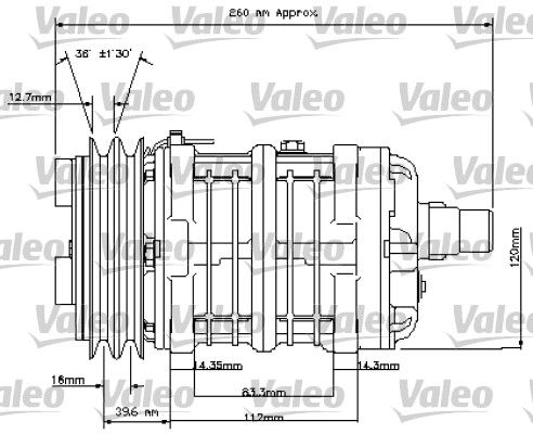 VALEO Compressor, airconditioning 815841