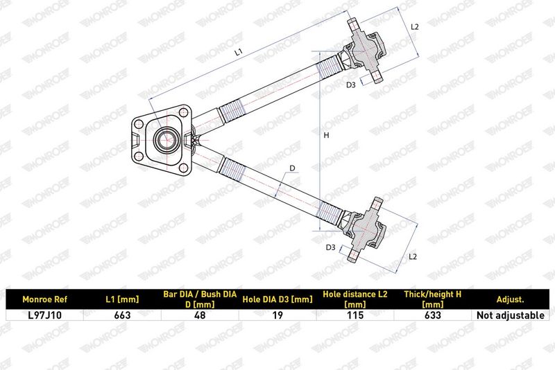 Řídicí páka, zavěšení kol L97J10