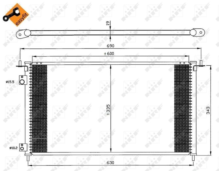 Конденсатор, система кондиціонування повітря, Nrf 35636