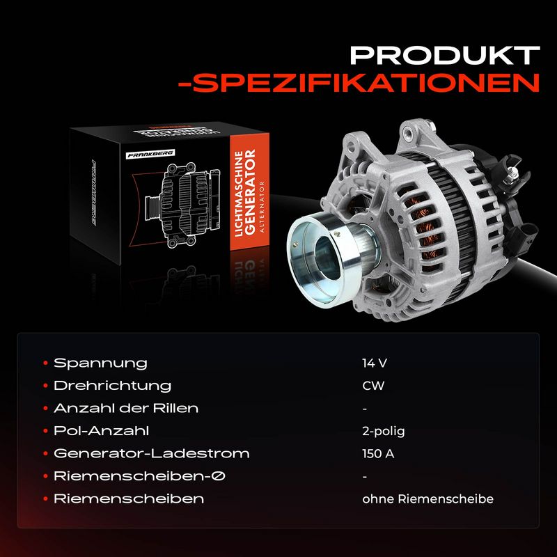 Frankberg 5481FB0001939 Alternator