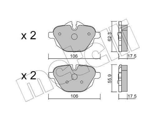 Plaquettes+de+frein+à+disque METELLI 22-0920-0
