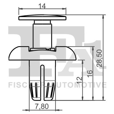 FA1 10-30010.10 Clip, trim/protection strip