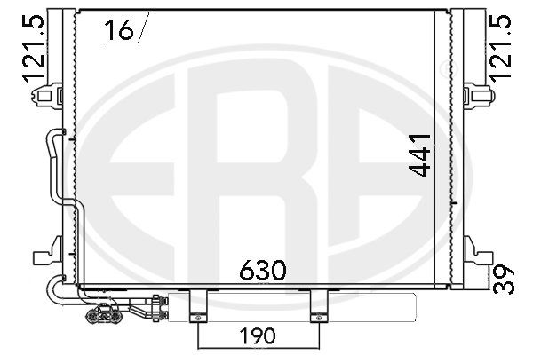 Конденсатор, система кондиціонування повітря, Era 667033