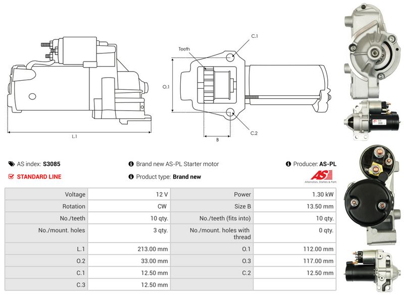 AS-PL S3085 Starter