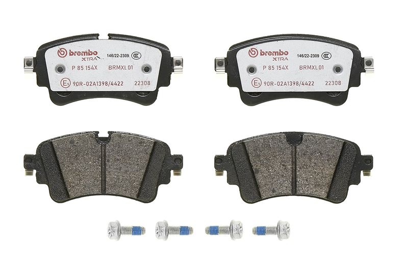 Комплект гальмівних накладок, дискове гальмо, Brembo P85154X