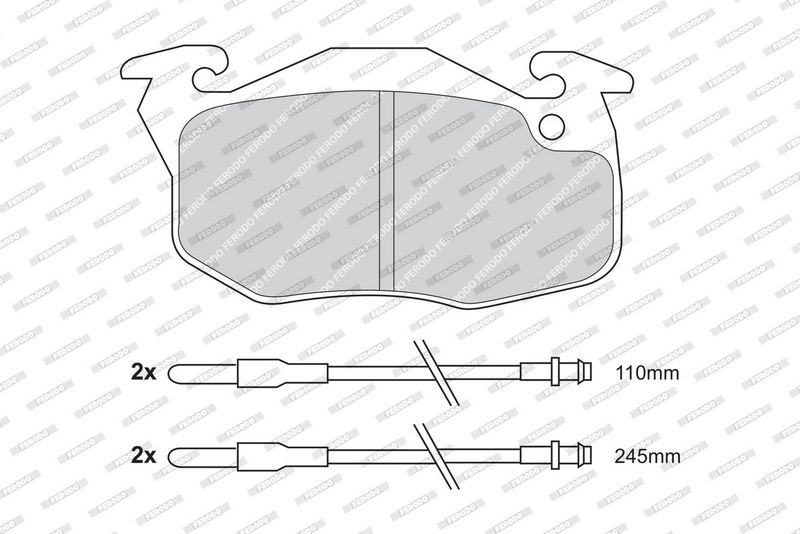 FERODO Plaquettes de frein à disque FDB729