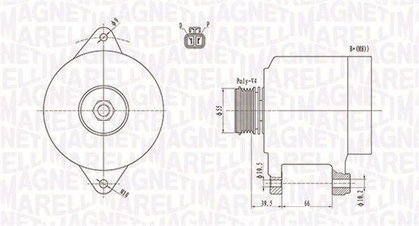 Генератор, Magneti Marelli 063731409010