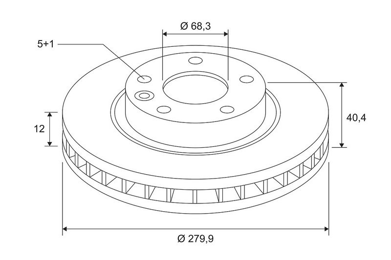 VALEO 672660 Brake Disc