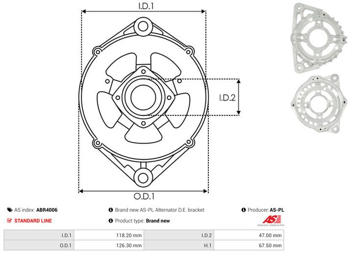 Kaitsekate, generaator, AS-PL ABR4006