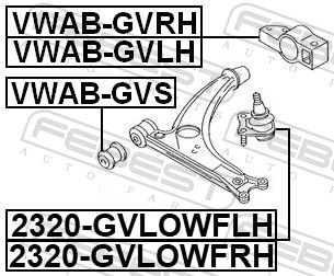 FEBEST 2320-GVLOWFRH Ball Joint