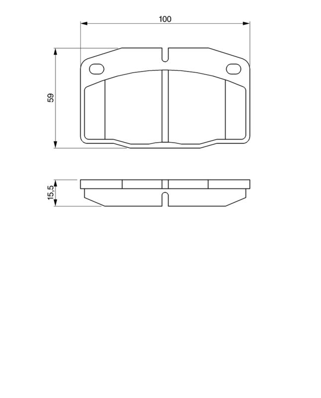 BOSCH 0986465141 Brake Pad Set, disc brake