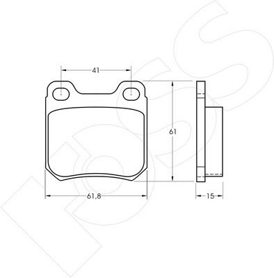 1-GNC R-412 - Brake Pad Set, disc brake