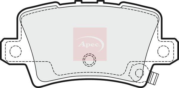 APEC Brake Pad Set, disc brake PAD1511