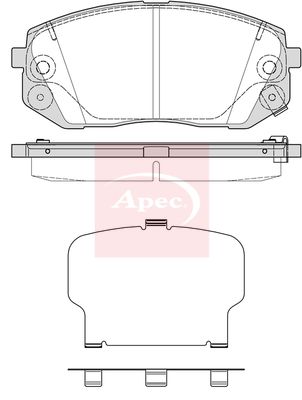 APEC Brake Pad Set, disc brake PAD2348