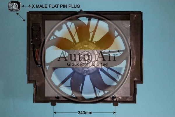 Auto Air Gloucester 05-1050 Electric Motor, radiator fan