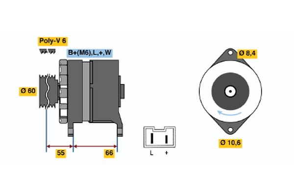 BOSCH Dynamo / Alternator 0 986 037 311