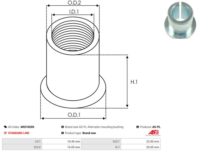 AS-PL ARS1020S Repair Set, alternator