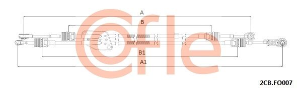 Тросовий привод, коробка передач, Cofle 92.2CB.FO007