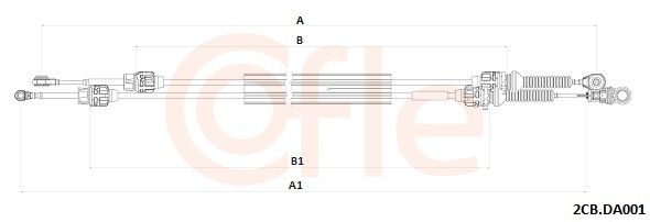 Тросовий привод, коробка передач, Cofle 92.2CB.DA001