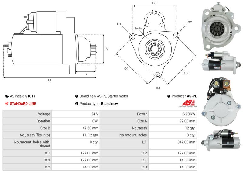 AS-PL S1017 Starter