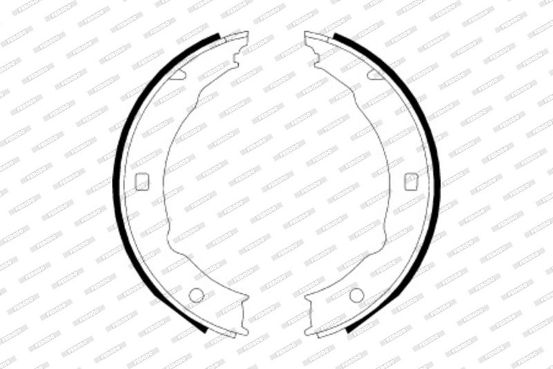 Sada brzdových čelistí, parkovací brzda FSB623