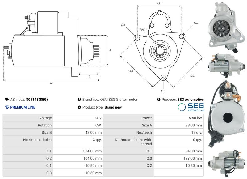 AS-PL S01118(SEG) Starter
