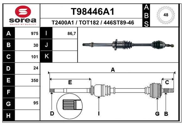 Приводний вал, Eai Group T98446A1