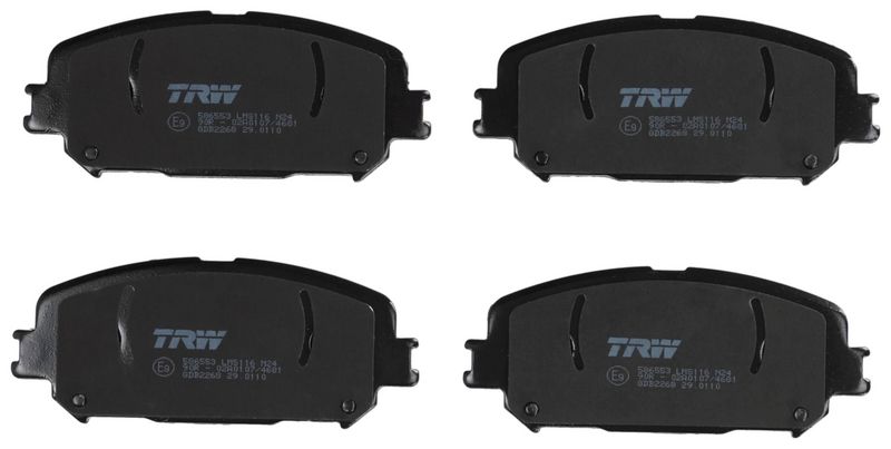 TRW GDB2268 Комплект гальмівних накладок, дискове гальмо