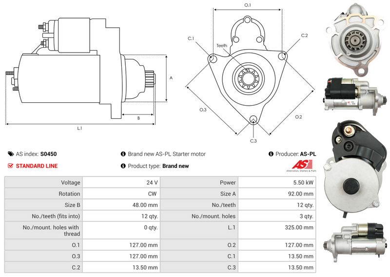 AS-PL S0450 Starter