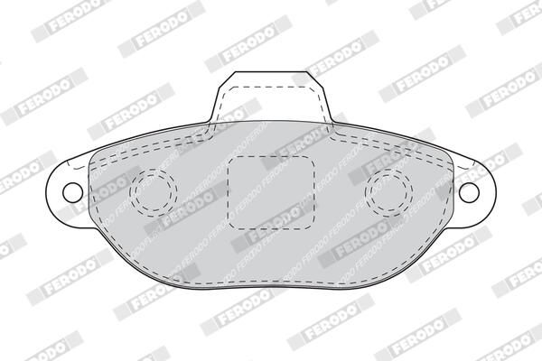 FERODO FDB1630 Brake Pad Set, disc brake