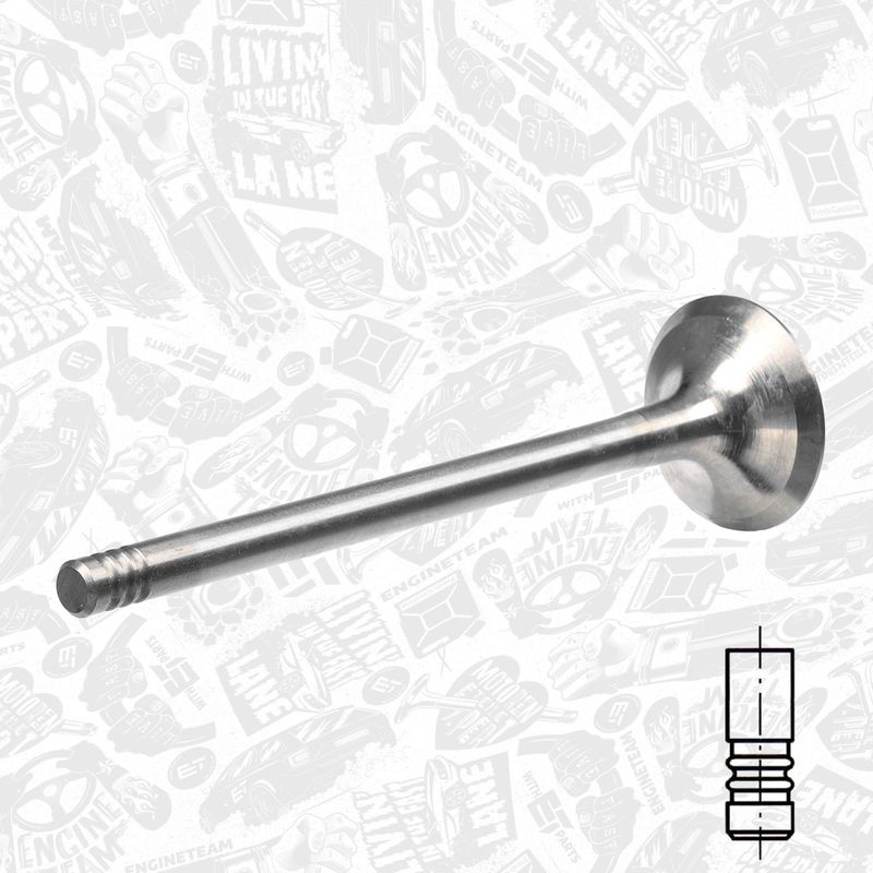 Product Image - Uitlaatklep - VE0077 - ET ENGINETEAM