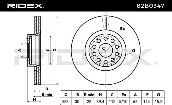 спирачен диск RIDEX